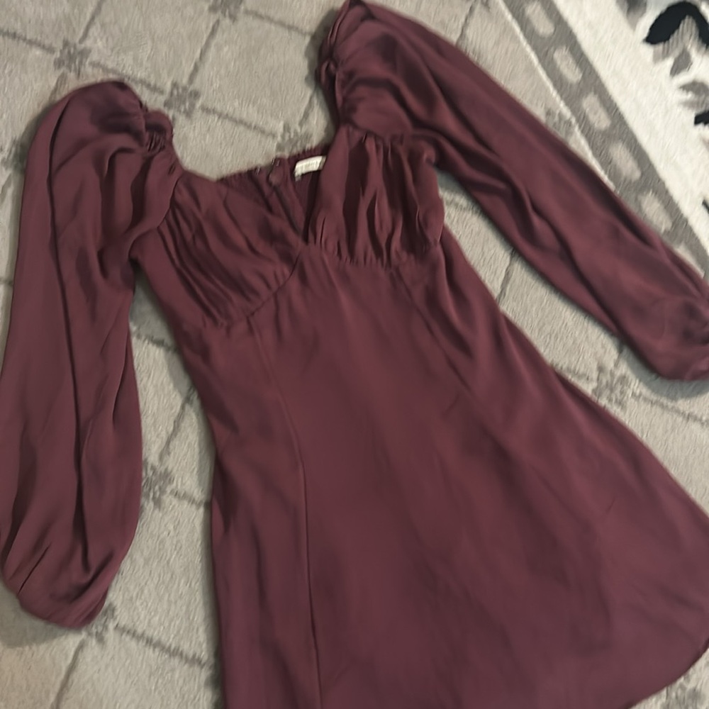 Abercrombie & Fitch Purple Long Sleeve Dress - Picture 4 of 7